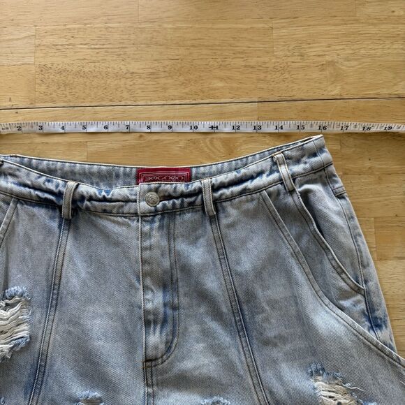 PCCVISION Japanese Dracula Denim Pants Jeans Distressed Grunge Goth Unisex Med - Picture 7 of 16